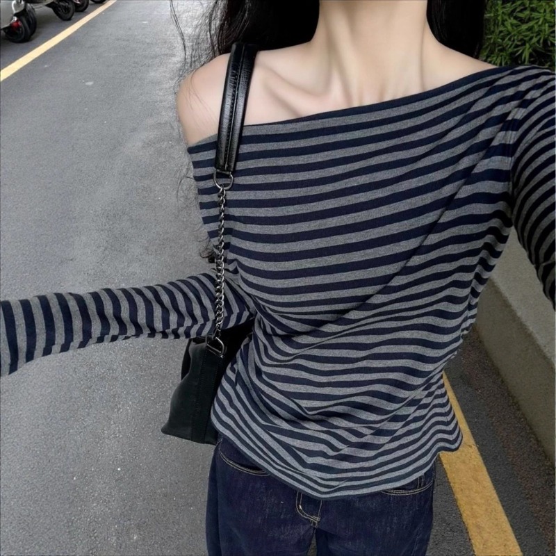 Blouse Off Shoulder - Blusa Casual de Mujer Vintage a