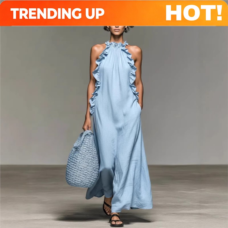 Vestido Largo Sexy Personaliza - Maxi Dress Halter reseña y precio